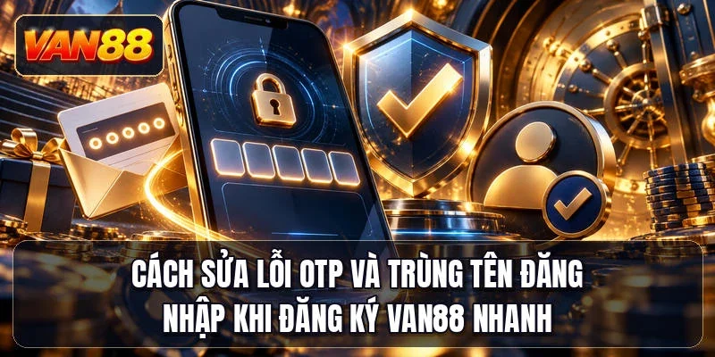 Cách sửa lỗi OTP và trùng tên đăng nhập khi đăng ký Van88 nhanh