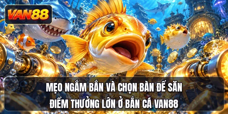 Mẹo ngắm bắn và chọn bàn để săn điểm thưởng lớn ở bắn cá Van88